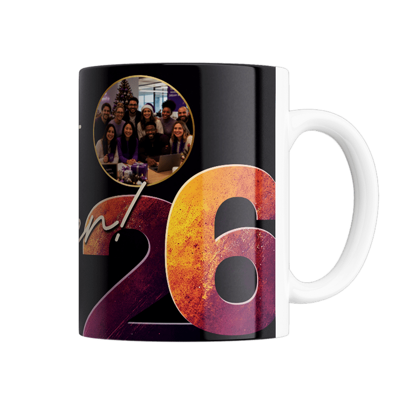 Weihnachtstasse mit Logo