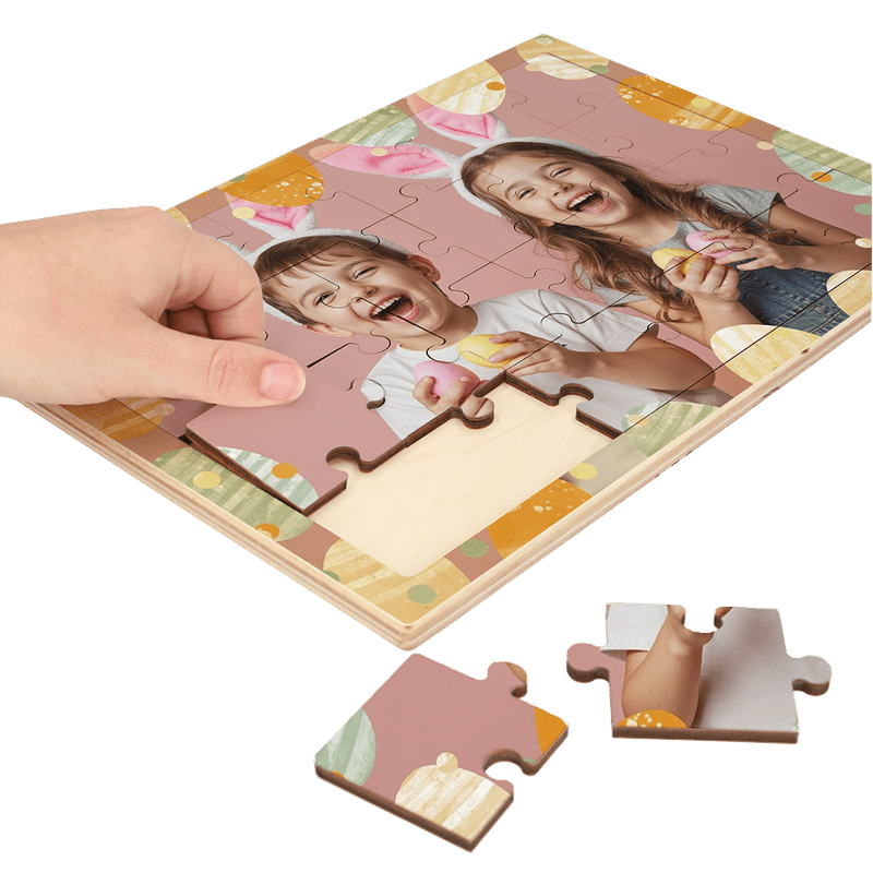 Osterpuzzle Holz (Querformat, 24 Teile)