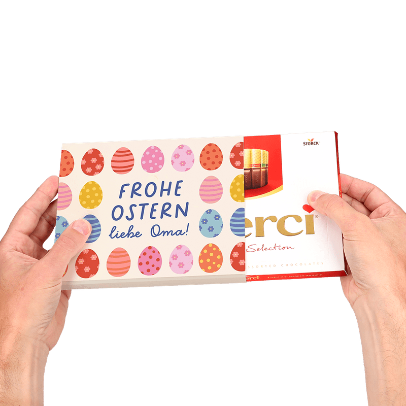 Personalisierte Merci Ostern 250g