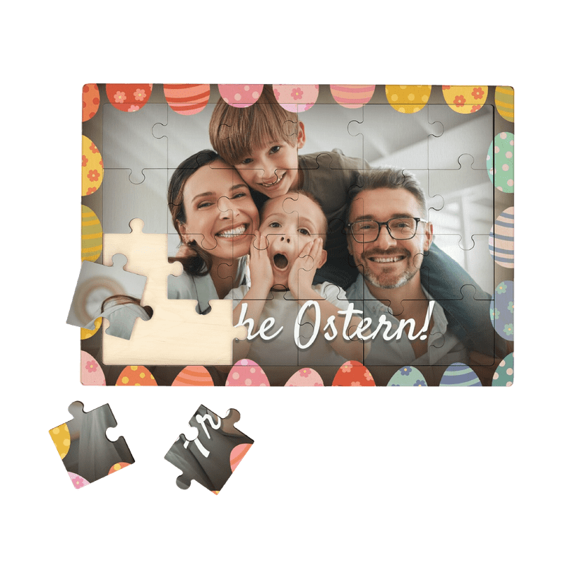 Osterpuzzle Holz (Querformat, 24 Teile)