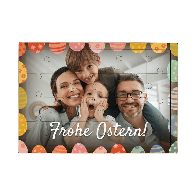 Osterpuzzle Holz (Querformat, 24 Teile)