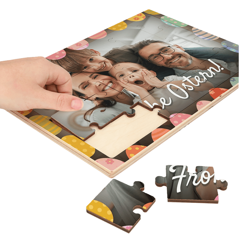 Osterpuzzle Holz (Querformat, 24 Teile)