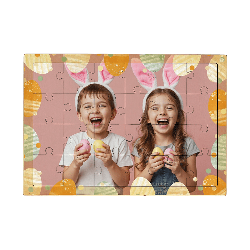 Osterpuzzle Holz (Querformat, 24 Teile)