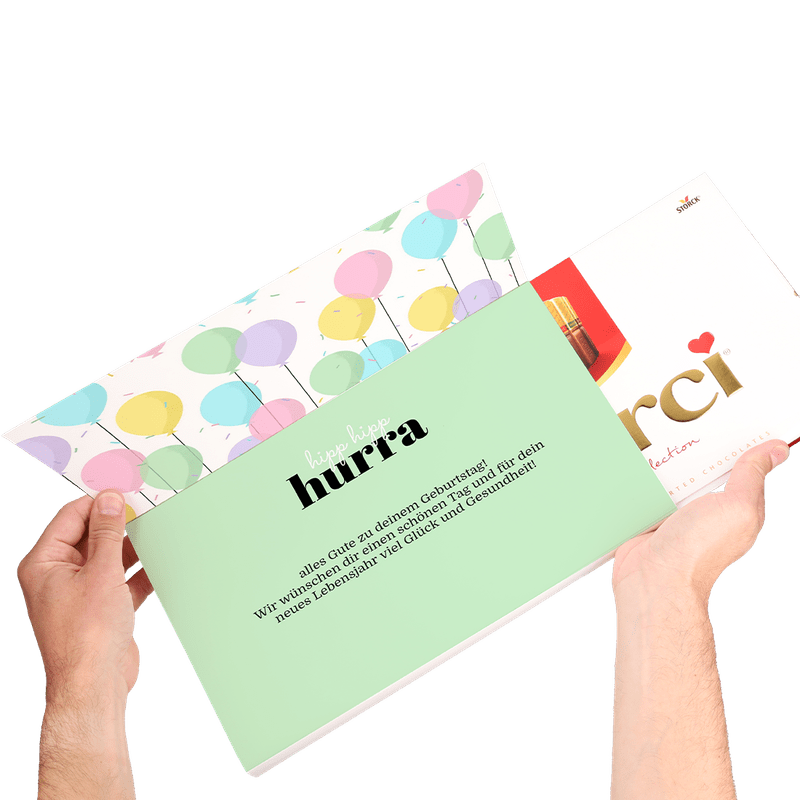 Personalisierte Merci Schokolade 400g