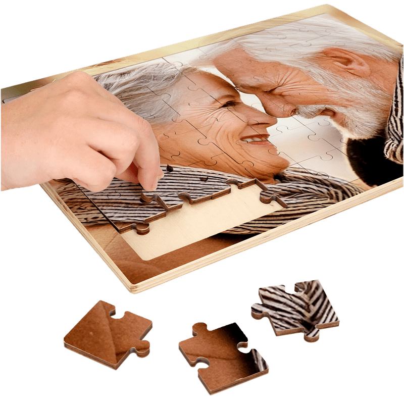 Holzpuzzle (Querformat, 54 Teile)