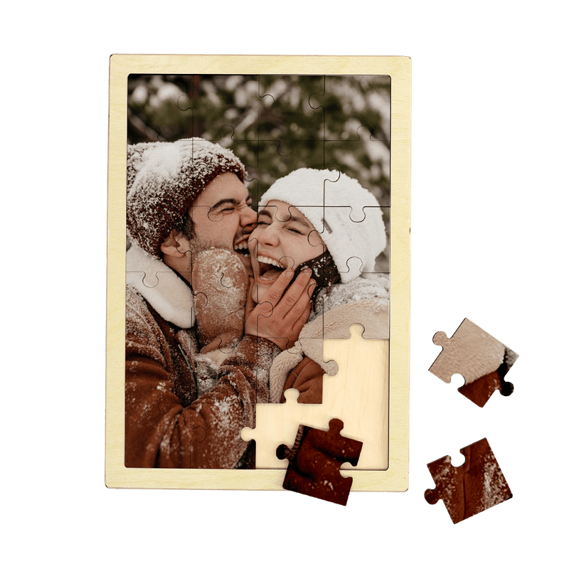 Holzpuzzle (Hochformat, 24 Teile)