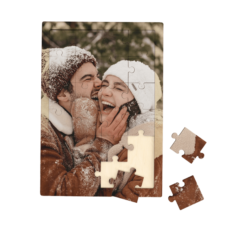 Holzpuzzle (Hochformat, 24 Teile)