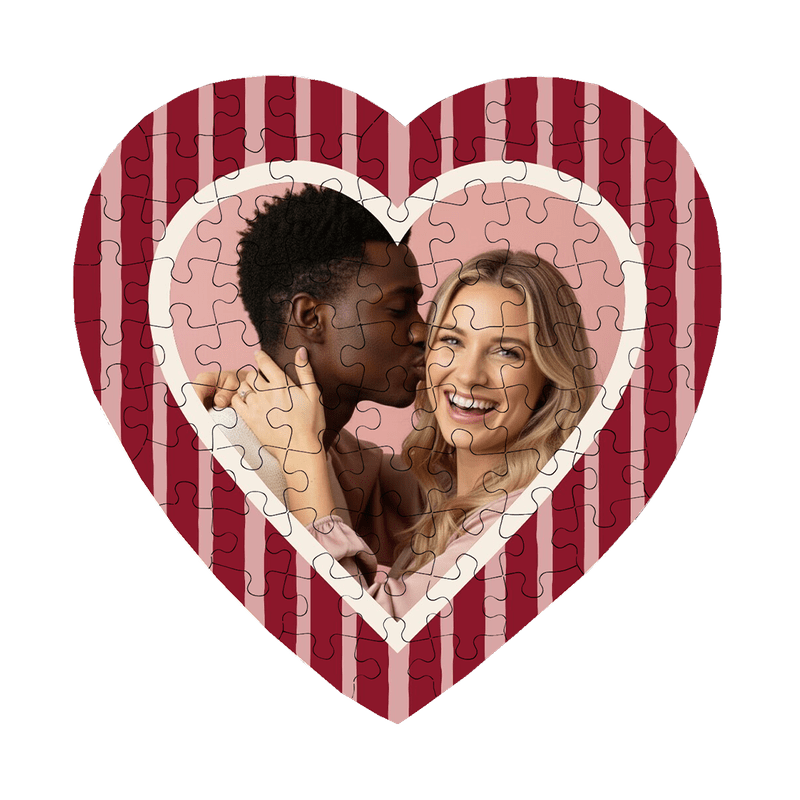 Puzzle Valentinstag (Herzform)