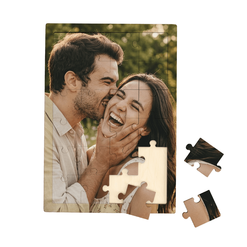 Holzpuzzle (Hochformat, 24 Teile)