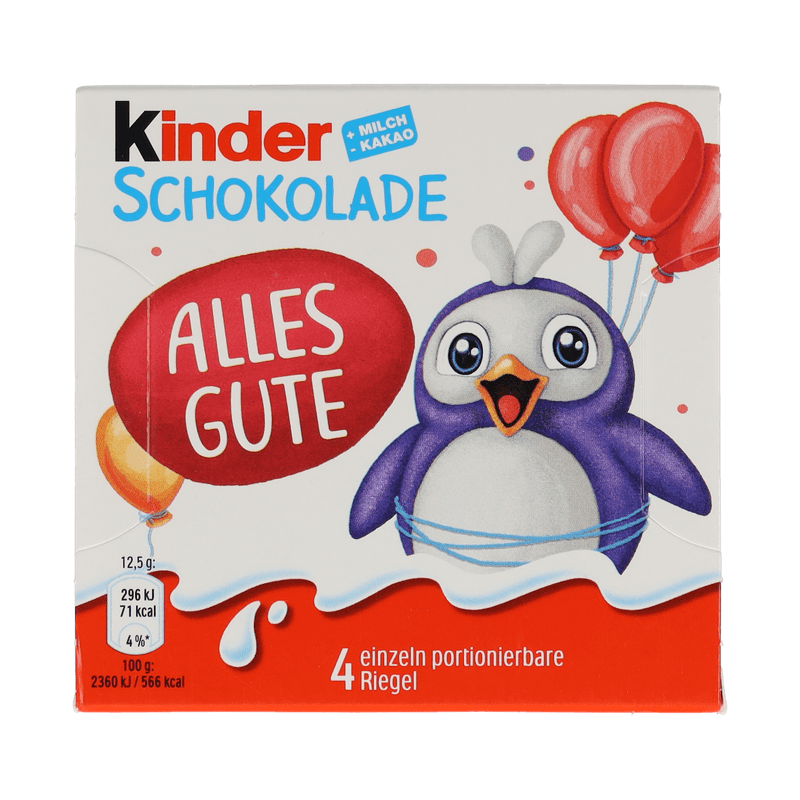 Kinder Schokolade "Alles Gute"