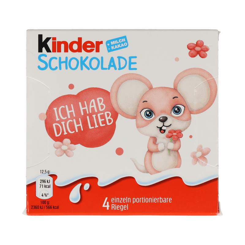 Kinder Schokolade "Ich hab dich lieb"