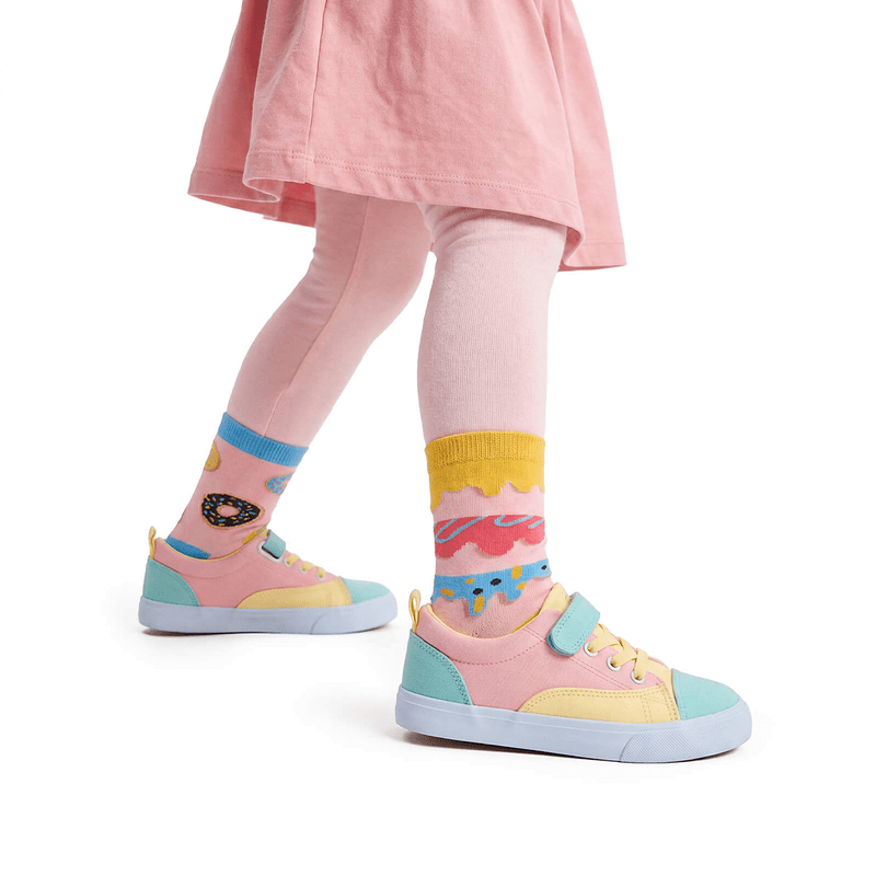 Kindersocken Donut-Motiv (31-34)