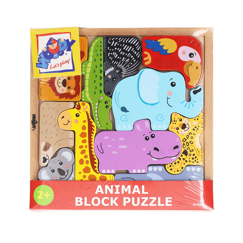 Holzpuzzle Tiere