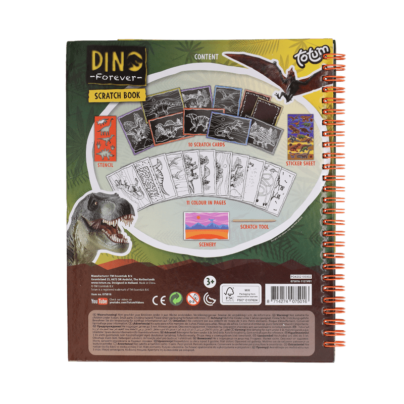 Kratzbuch Dino