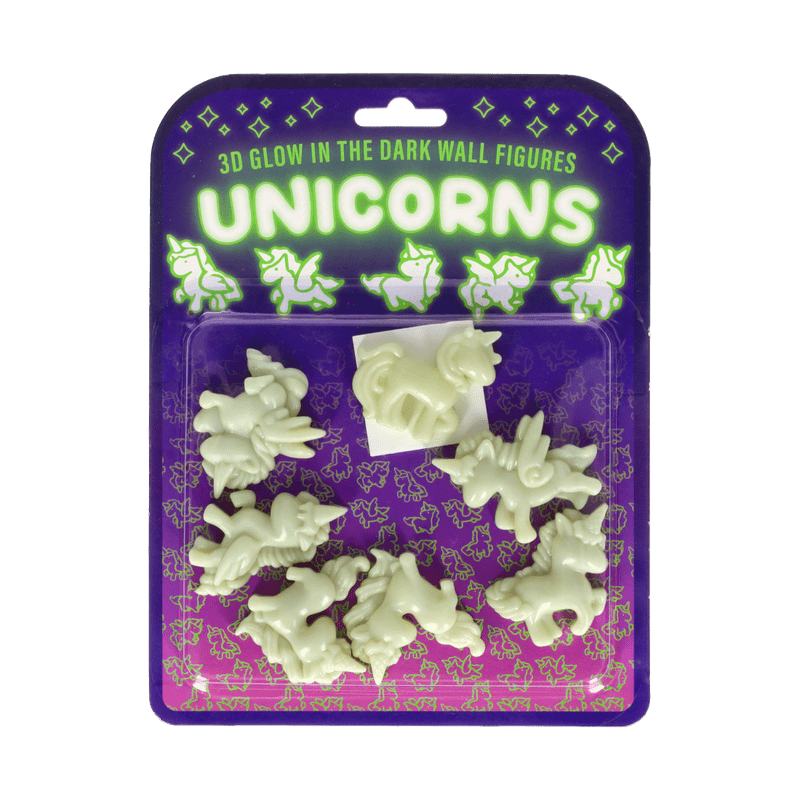 Glow in the Dark Einhorn 3D-Figuren