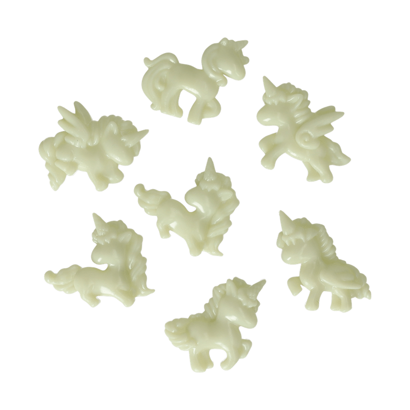 Glow in the Dark Einhorn 3D-Figuren