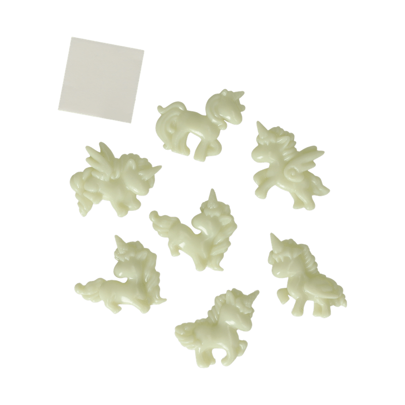 Glow in the Dark Einhorn 3D-Figuren