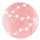 Holz rosa mit Lämpchen