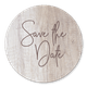 Save the Date auf Holz