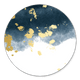Wasserfarbe blau Goldsprenkel