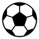 Fussball schwarzweiss M