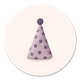 Partyhut lila