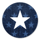 Stern auf Denim