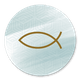 Ichthys Fisch Wasserfarbe M