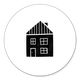 Haus schwarz auf weiß
