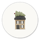 Haus mit Baum auf Dach