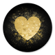 Goldherzchen auf schwarz
