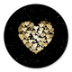 Herz aus Herzchen gold