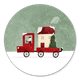 Umzugswagen mit Haus Weihnachten M
