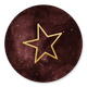 Stern gold Outline auf weinrot M