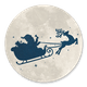 Weihnachtsschlitten Mond