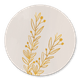 Zweige gold auf beige