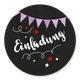 Einladung Bowling lila K