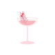 Weihnachten Cocktail rosa weiss RO