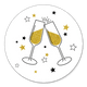Sektglaeser und Sterne