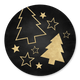 Weihnachtsbaeume Sterne gold-schwarz