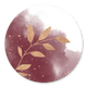Zweig Aquarell rot