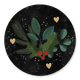 Weihnachtszweige auf schwarz A