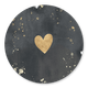 Goldherz Aquarell grau A