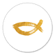 Fisch in Goldoptik