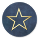 Stern grafisch gold-blau I