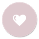 Herz rosa
