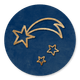 Weihnachtsstern gold-blau