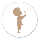 Junge Pusteblume beige