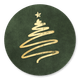 Weihnachtsbaum Pinsel gold-gruen I