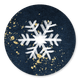 Schneeflocke weiß auf blau R